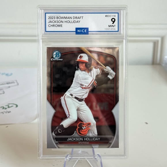 🔥 2023 Topps Chrome Bowman Draft Jackson Holliday Nice 9. - Picture 1 of 2